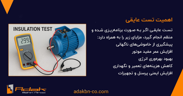 نقش تست عایقی در موتور الکتریکی و تابلو برق