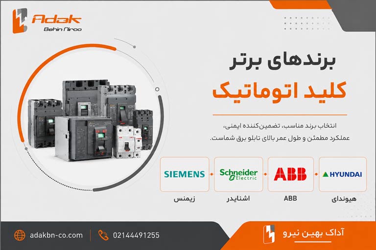 کلید اتوماتیک در تابلو برق صنعتی